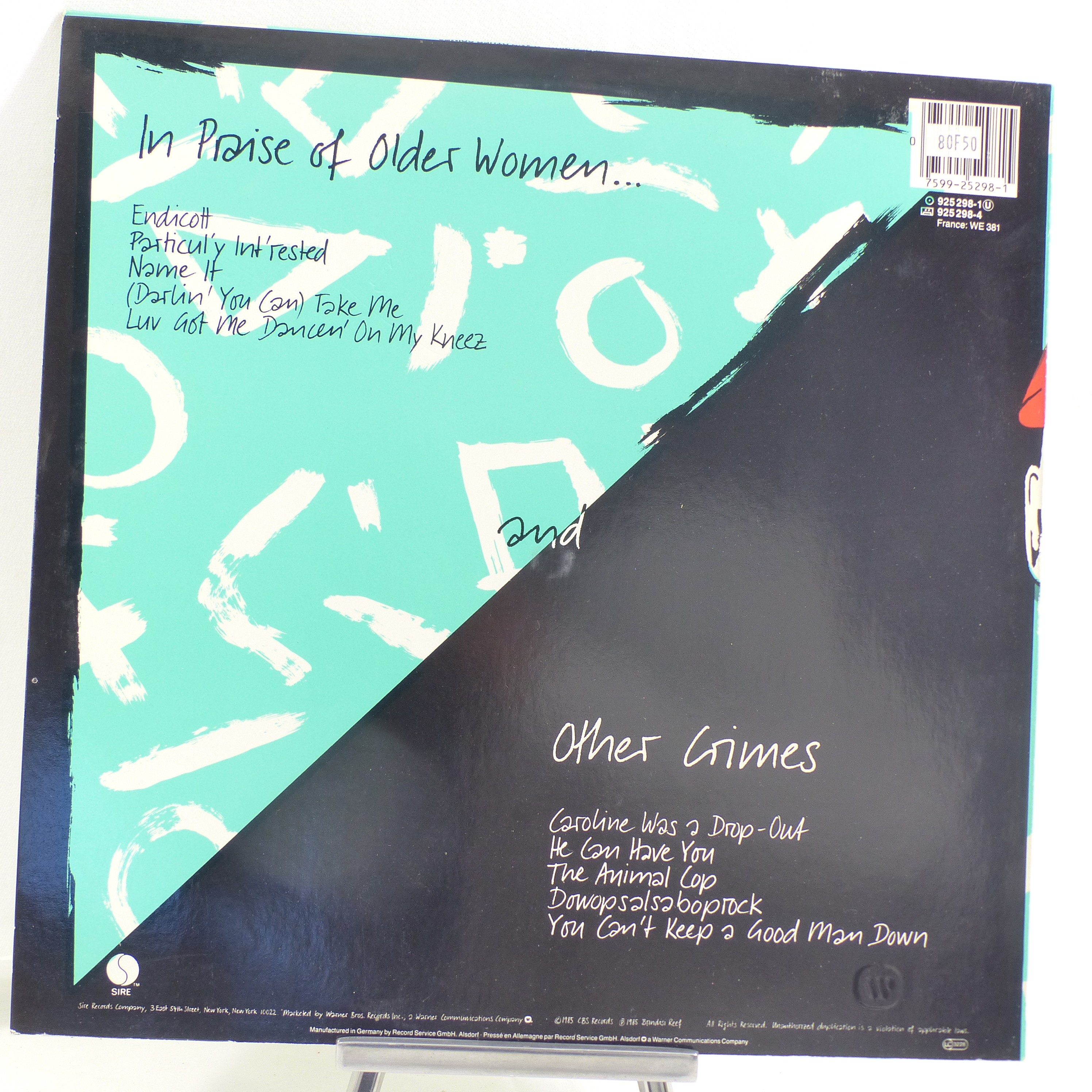 Vinyle 33T Kid Creole And The Coconuts ‎/ In Praise Of Older Women And Other Crimes - Sire 1985 Bon état - Vue 2 - 